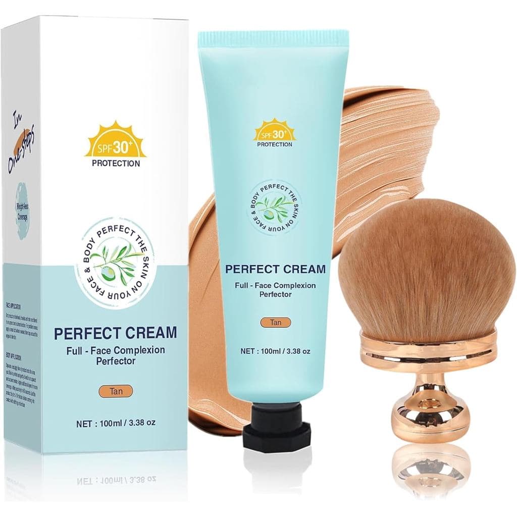 Corretor de Cobertura Corporal com FPS 30+, CC Cream Perfeitor de Tom de Pele para Todo o Rosto, Base e Corretivo de Cob