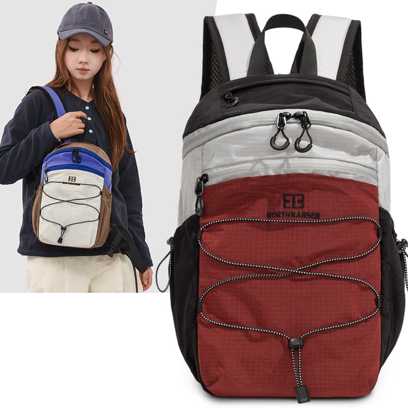 Mochila feminina elegante e versátil com alto apelo estético, grande capacidade, mochila casual moderna, bolsa simples p