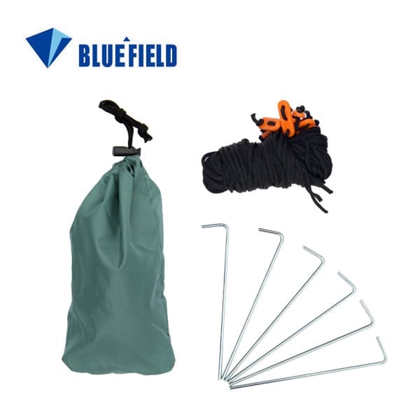 Tenda de acampamento ferro ding vento corda dossel corda fixa prego à terra (6 ding 6 corda vento) um conjunto com saco