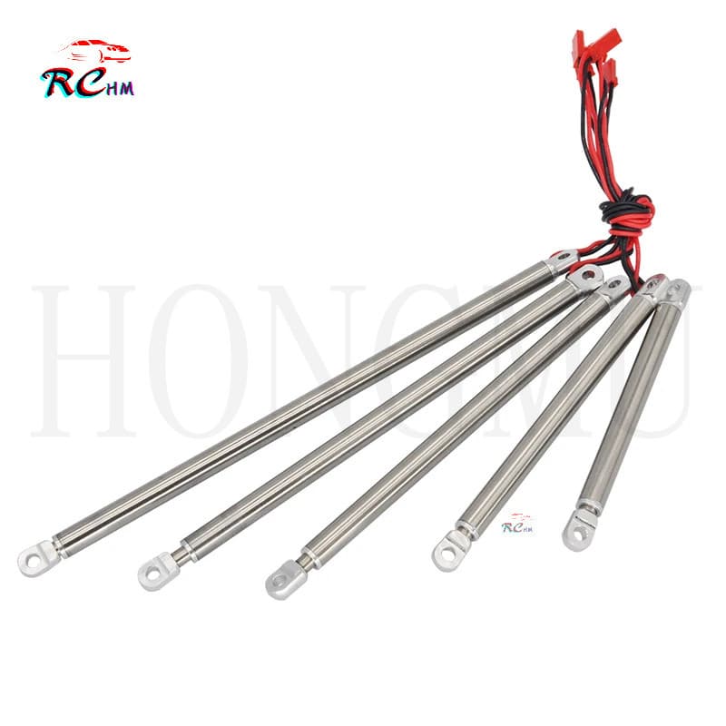 Cilindro De Simulação De Haste Elétrica De Metal Completo 30/50/80/100/130mm Curso 3 ~ 6V Pushrod Para Escavadeira De Ca