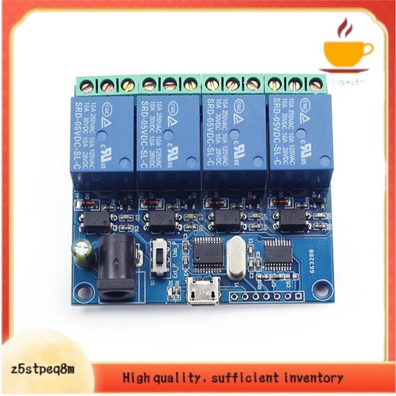 Relé De Controle Inteligente Módulo De USB De 4 Canais LCUS-4 Interruptor 5V