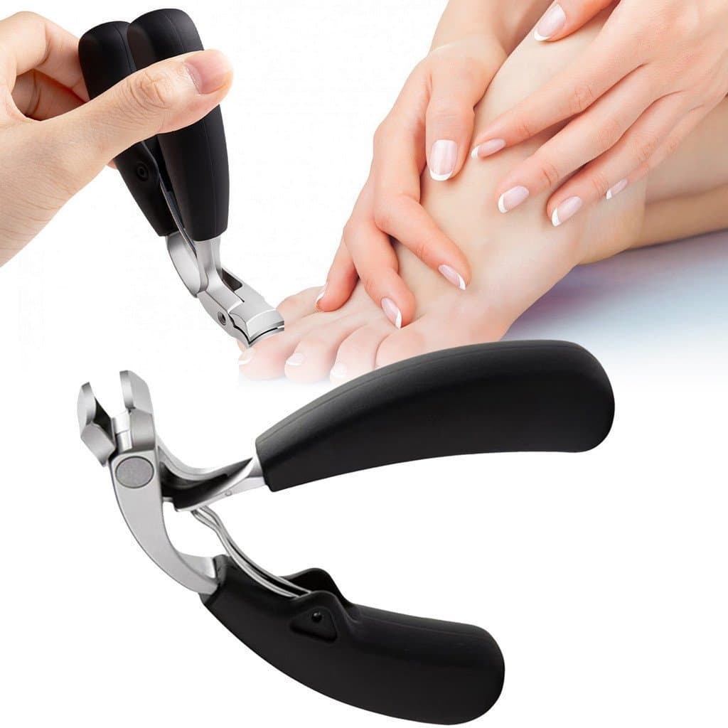 Novo Cortador De Unhas Curvo Com Grande Abertura Três Vezes Anti-Respingo Armazenamento Para Idosos Grossas Resistentes