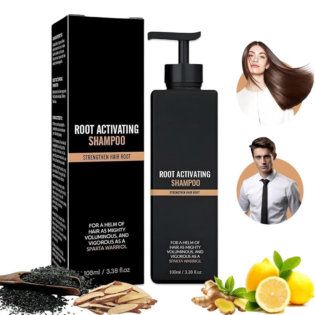 Shampoo Ativador de Raiz Spartan, Condicionador para Crescimento Capilar, Shampoo Ativador Fortalecedor da Crina para Ca