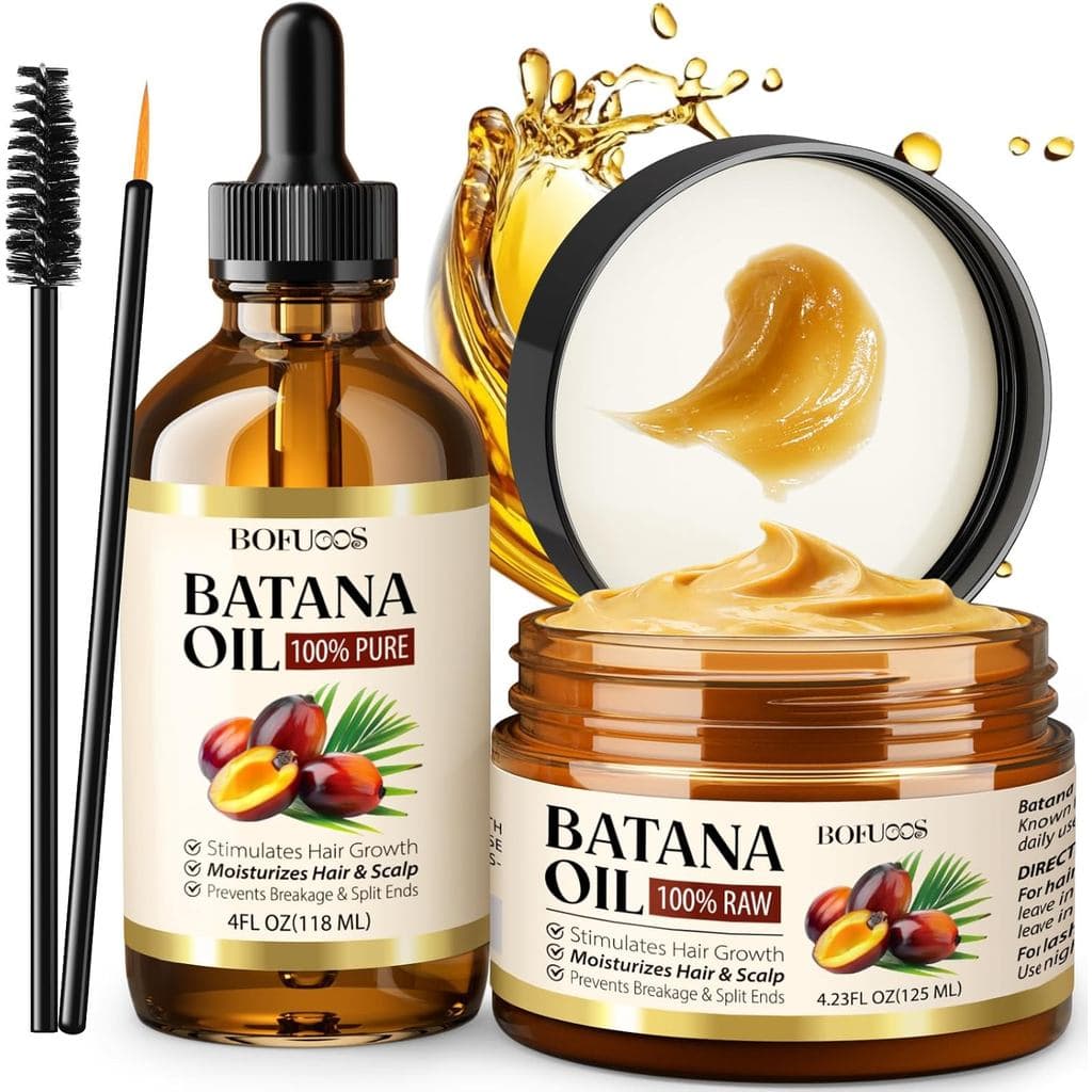 Óleo Capilar Batana, 100% óleo de Batana puro e natural, repara cabelos danificados, promove o crescimento capilar e pre