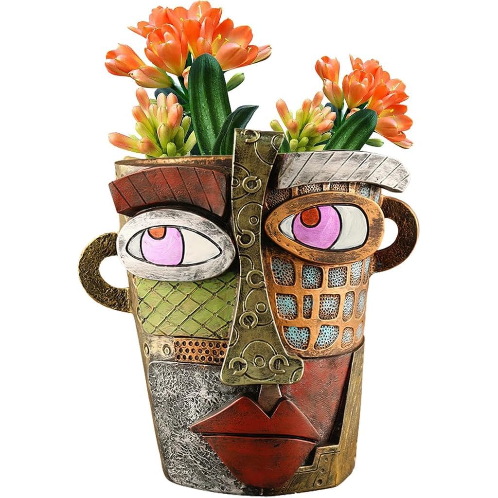 Vasos de Plantas com Design Abstrato Midogaigai para Plantas e Flores de Interior, Decoração de Casa |   Vaso de Plantas