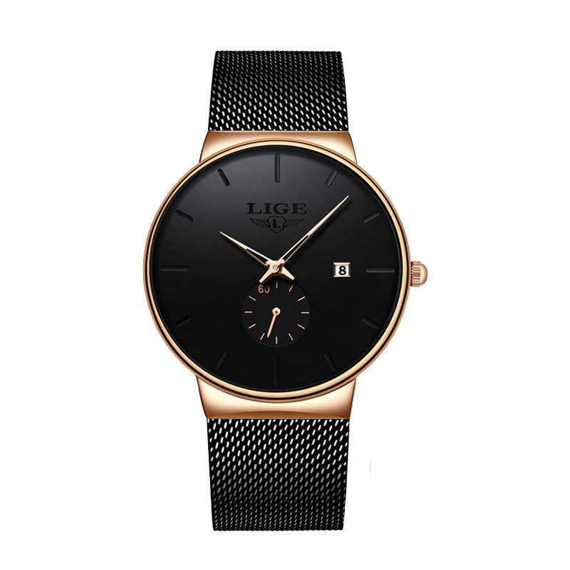 Moda única Casual negócios relógio de quartzo masculino calendário à prova dwaterproof água grande mostrador relógio mas