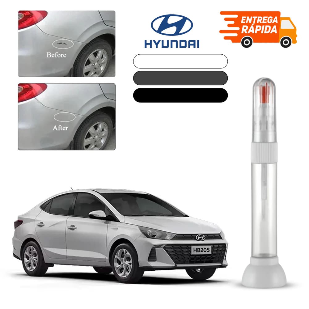 Hyundai HB20S Caneta Retoque Automotiva Pintura Reparo Tira Risco Arranhão