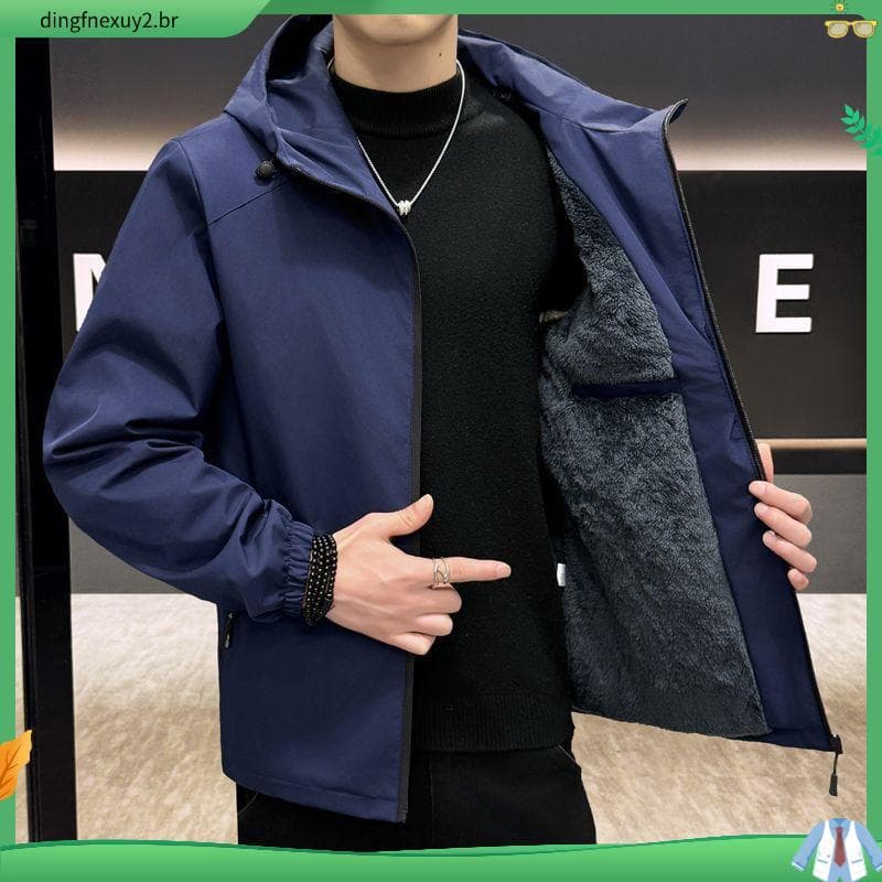 Jaqueta novo estilo masculino Casual com capuz jaqueta masculina na moda casca macia ao ar livre jaqueta masculina