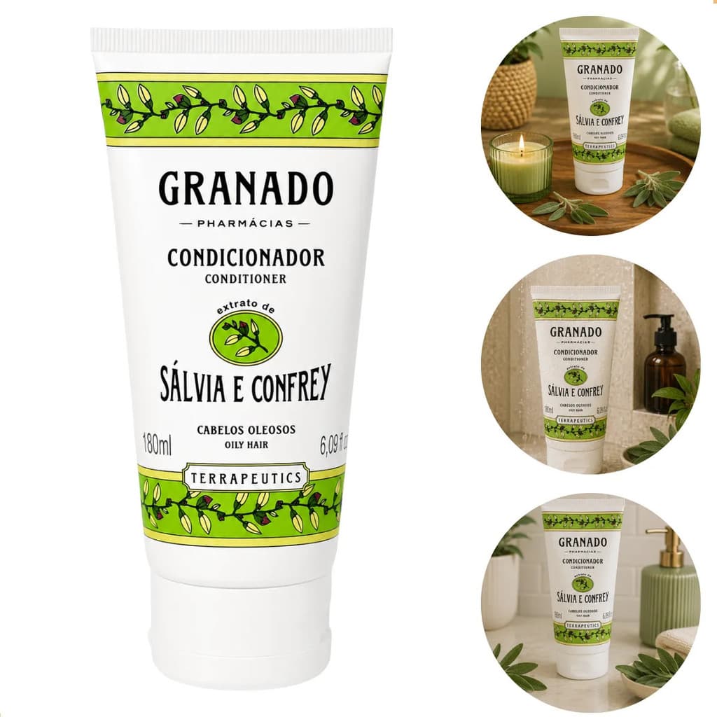 Condicionador Granado Sálvia Confrey 180ml Cabelo Oleoso