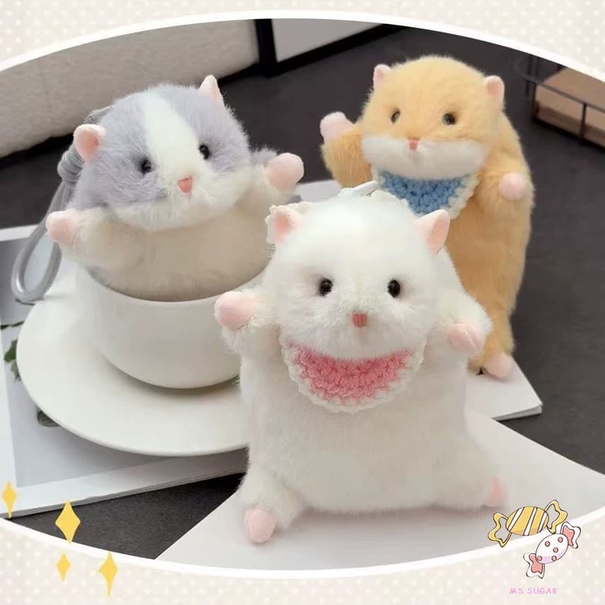 Boneca De Pelúcia Hamster Urso Dourado-Brinquedo Macio E Fofo De Cura Para Alívio Do Estresse