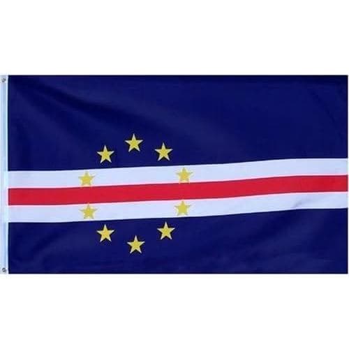 DANF Cape Verde Flag 3x5 Foot República de Cabo Verde Banner |   Resistente ao desbotamento, ilhós de latão, cabeçalho d