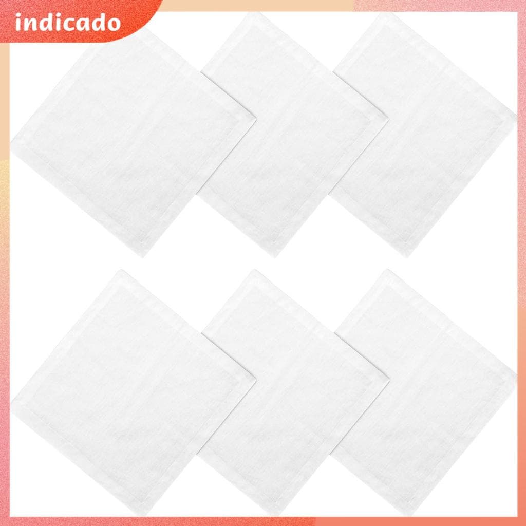 6 Pçs Clássico Bolso Lenços Quadrado Lenço De Linho Irlandês Para Homens Mulheres Casamento Aniversário Negócios Todos O