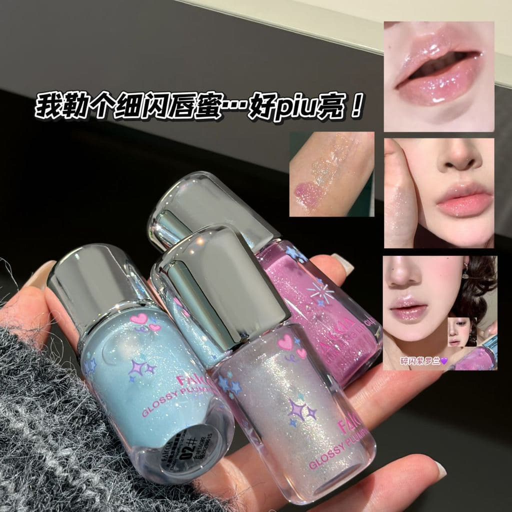 Venda quente glitter brilho labial glitter espelho brilho de água vidro High-End brilho labial empilhado Toot lábio hidr