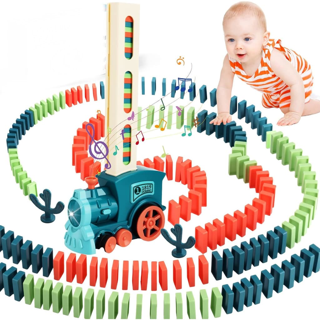 Brinquedo Domino Train  Educativo  Diversão com Luz e Som