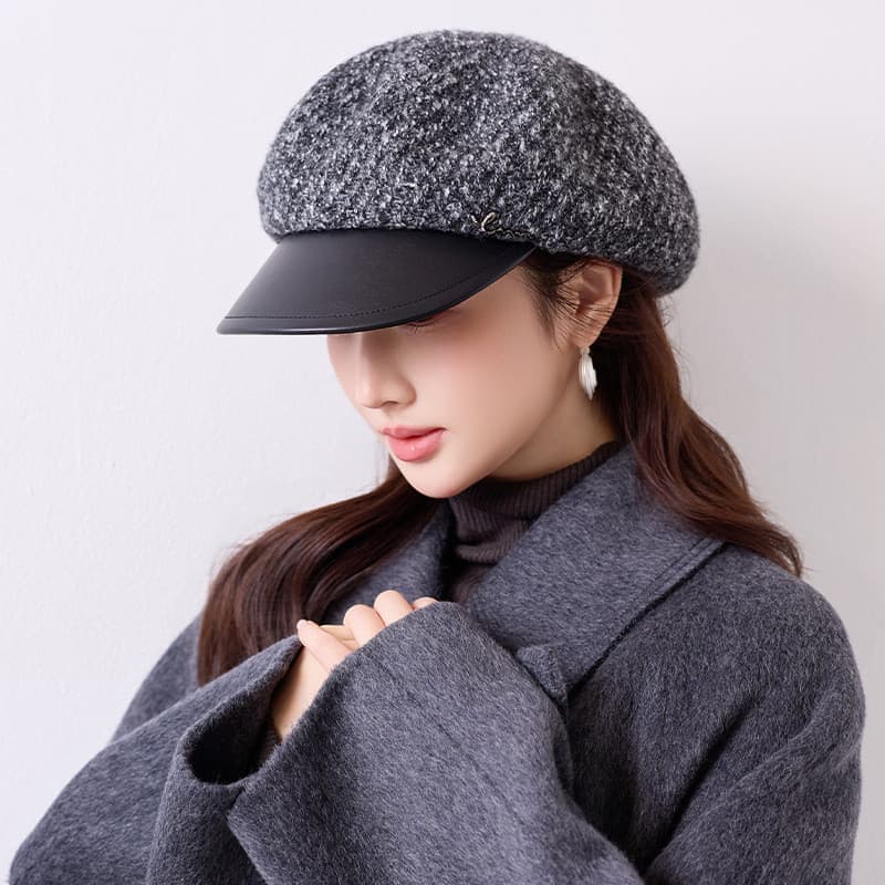 Venda quente venda quente outono inverno Retro temperamento boina moda All-match literário Newsboy chapéu simples chapéu