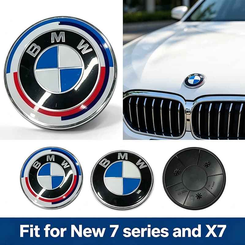 95mm Capa Emblema Do Capô Dianteiro Carro Para BMW Nova Série 7 X7 Remontagem Acessórios Número Da Peça 51147498981