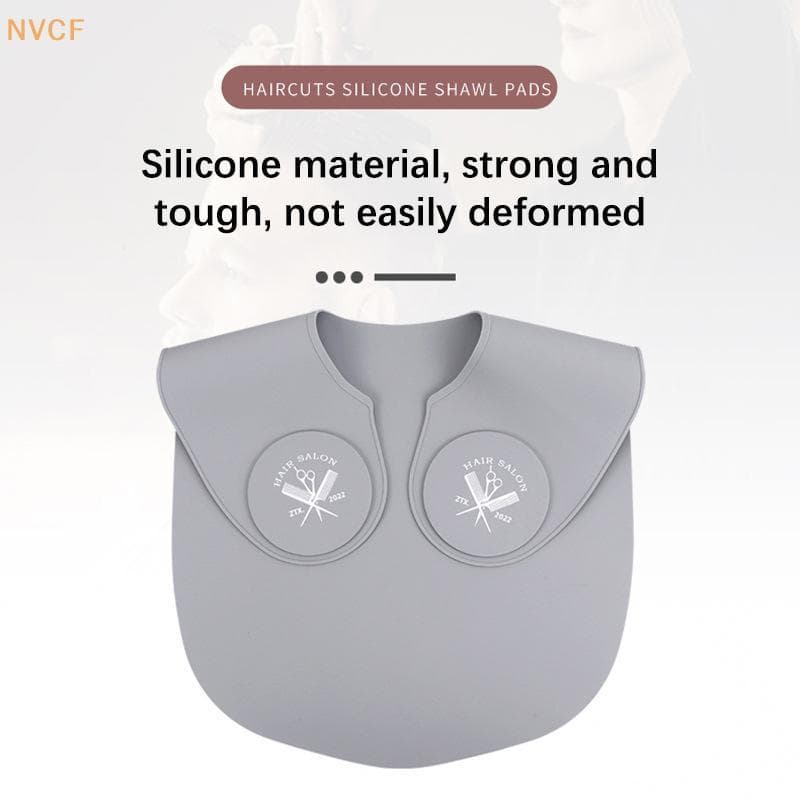 Northvotescastfine Silicone Colar De Corte De Cabelo Tingimento Xales Cabeleireiro Capa Ne Envoltório Guarda Almofada De