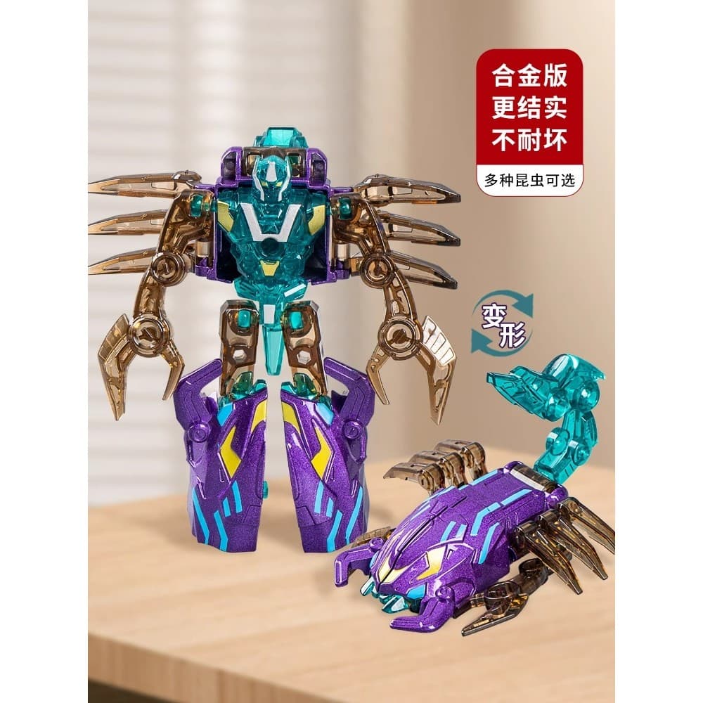 Liga armadura besta Amoeba robô crianças transformação ajuste inseto equipe Mecha Mantis escorpião brinquedo