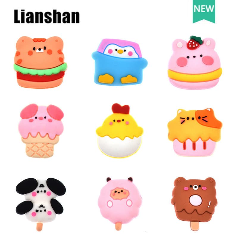 Bonito dos desenhos animados raquete de tênis amortecedor raquete amortecedor amortecedor tênis periférico Silicone não