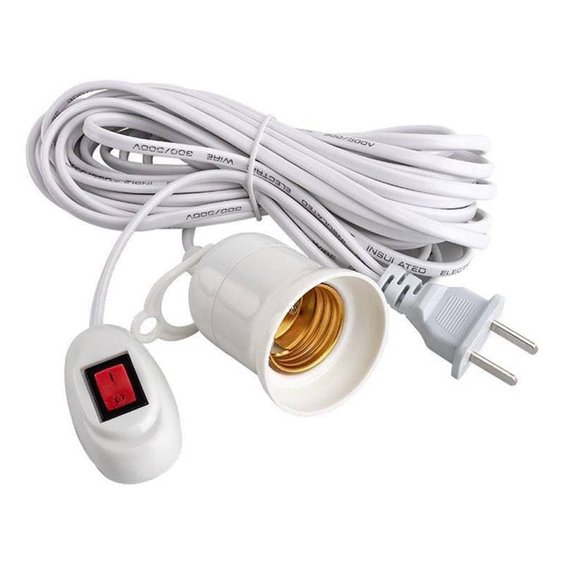 Adaptador De Suporte De Lâmpada De Parafuso De Suspensão PROTE Com Interruptor , Comprimento De Fio De 2.3 M BR