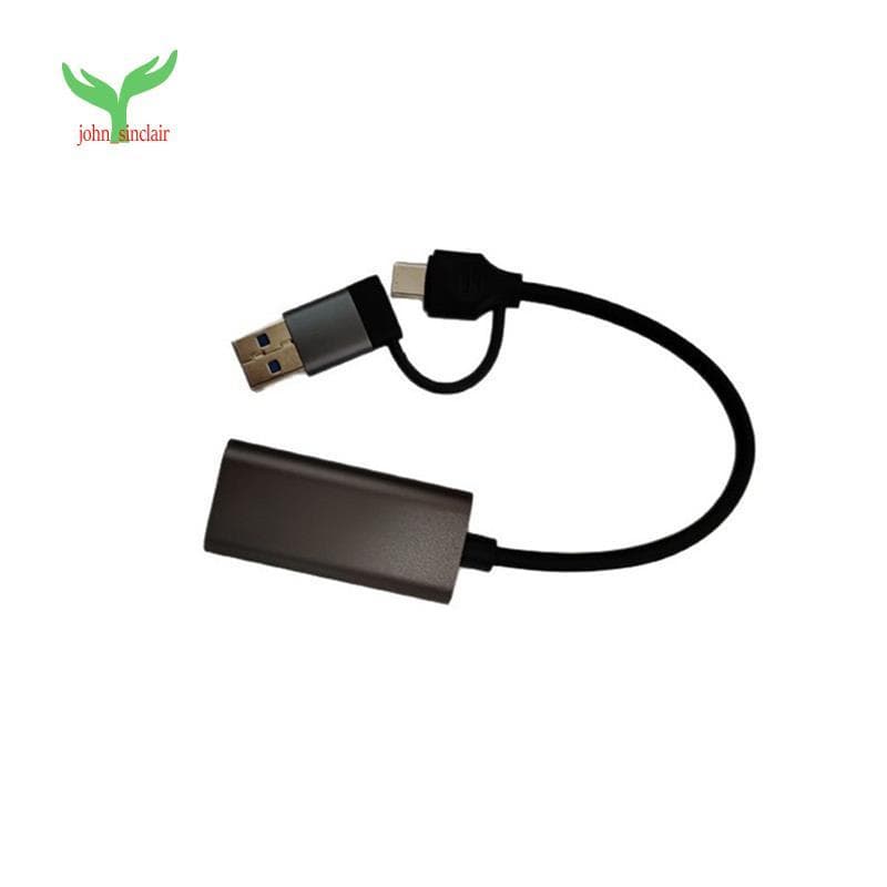 Placa De Captura De Interface De Cabeça Dupla Compatível Com HDMI HD Para USB + Tipo-C , Dispositivo De Gravação De Víde