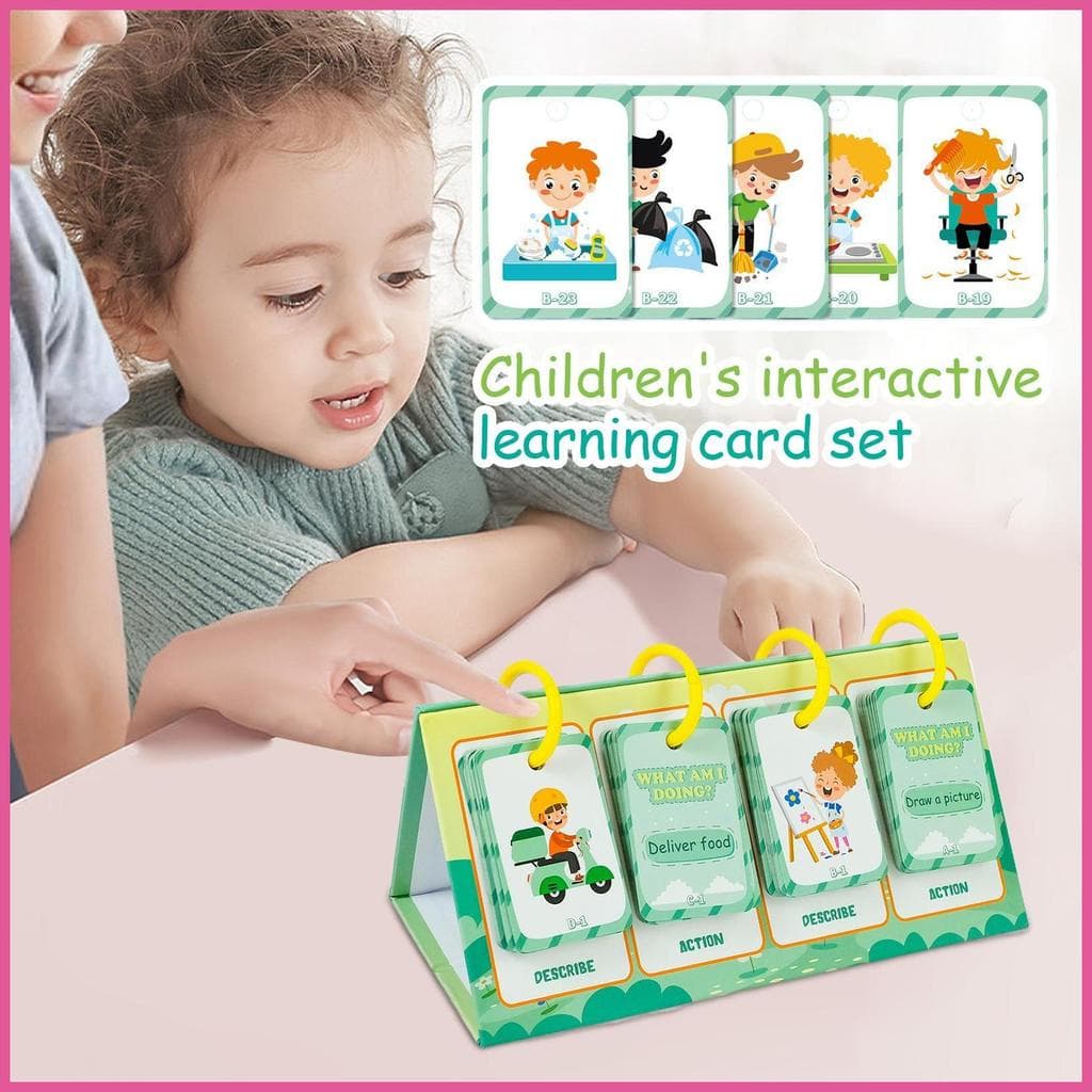 Cartões Flash Educacionais Tamanho Compacto Impressão Clara Cor Brilhante Descrição Design Portátil Natal openalbr