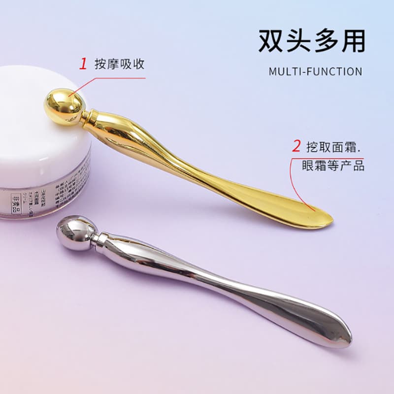 Creme para os olhos Creme facial Colher de escavação multiuso Ferramenta de aplicação Massagem para os olhos Bastão de l