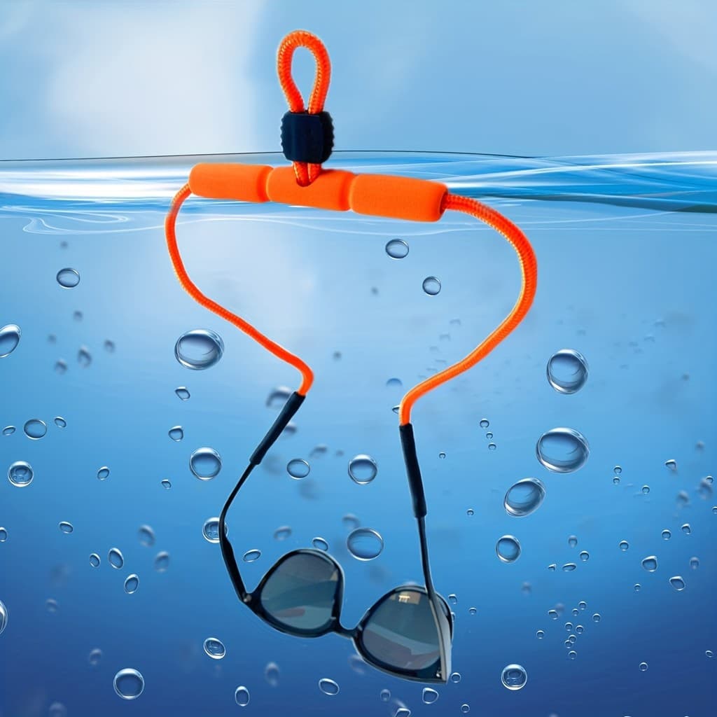 Correia Anti-Perda para Óculos de Esportes Aquáticos, Corrente de Óculos de Moda com Tubo de EVA Ajustável para Natação,