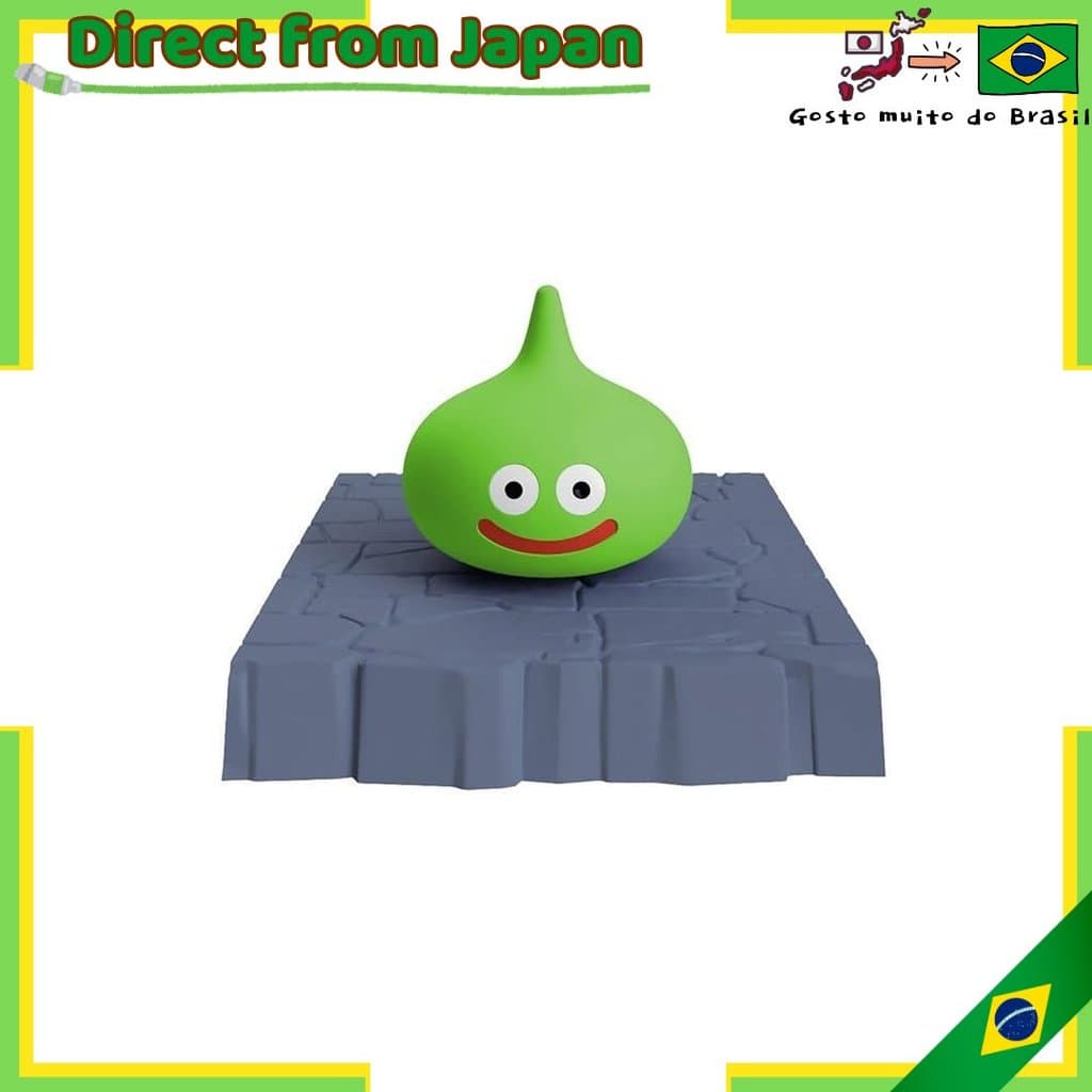 【direto do Japão】 Série de kits de modelos de plástico Dragon Quest: Slime Limão com base de masmorra