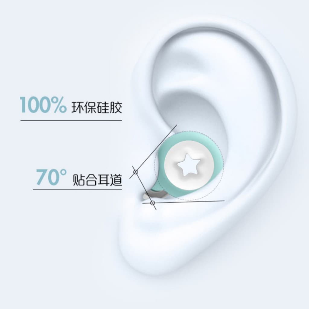 Protetores auriculares de silicone para natação, profissionais à prova d'água, super reductores de ruído, protetores aur