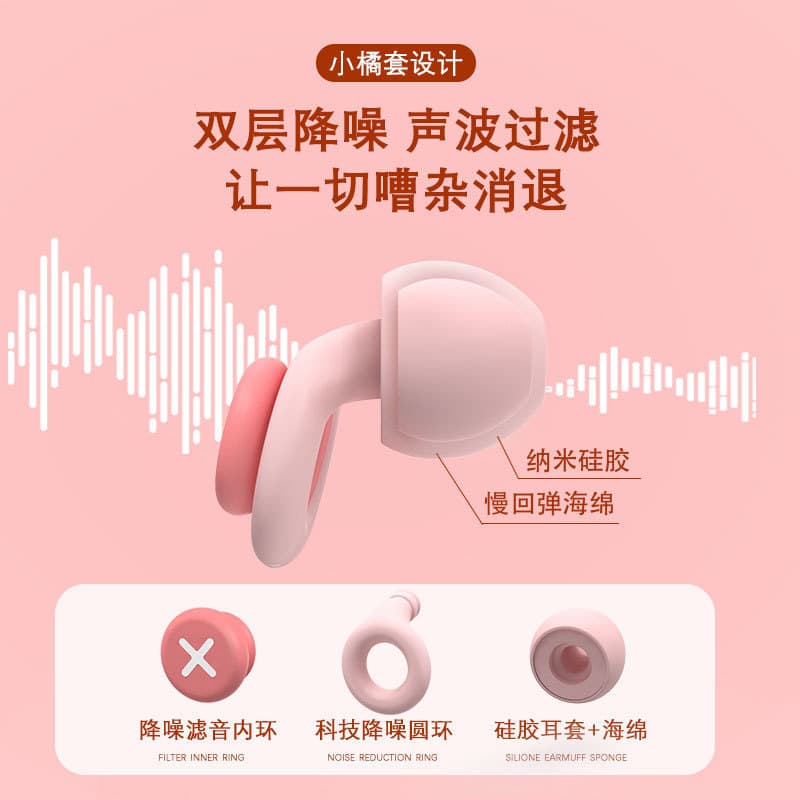 Protetores auriculares para dormir, redução de ruído, isolamento acústico, protetores auriculares antirruído.