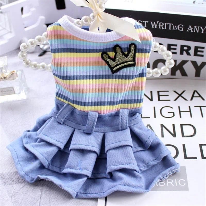 Doce Menina Cão De Estimação Vestido De Princesa Para Cães Pequenos Primavera Outono Filhote De Cachorro Gato Saia Chihu