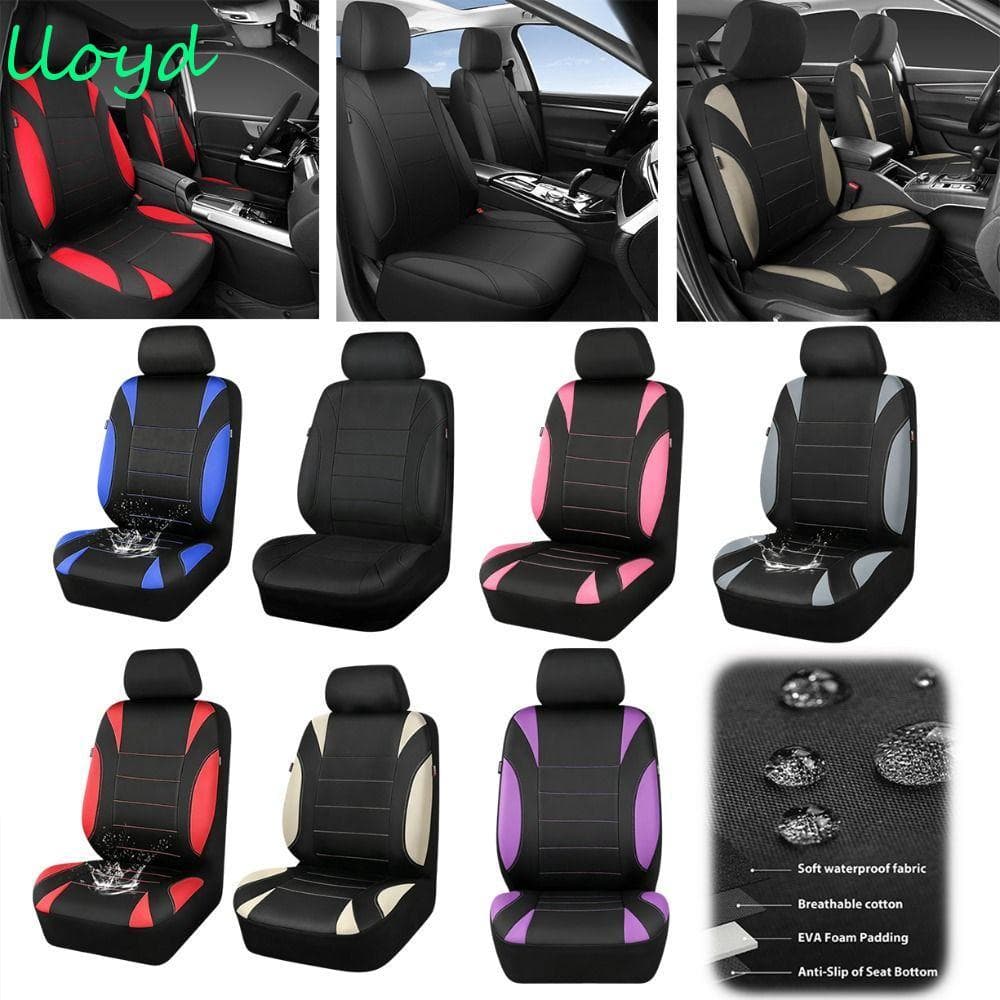 Capas De Assento De Carro LLOYD , Almofada Couro PU À Prova D'água , Protetor Ajuste Universal Estilo Corrida Costurado