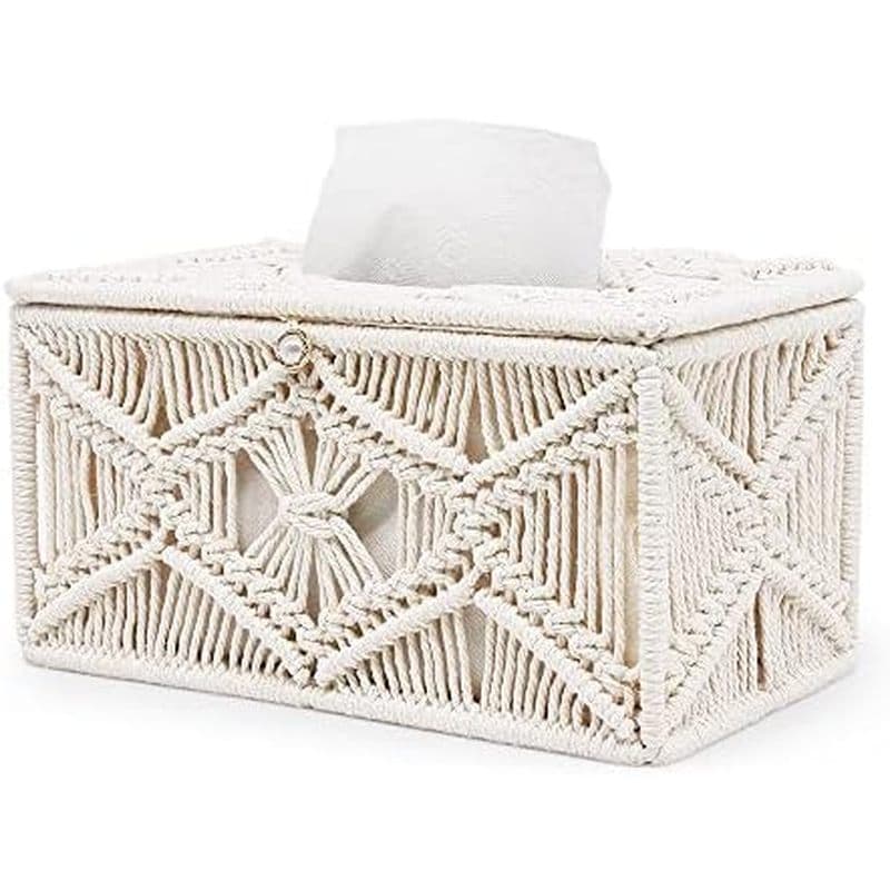 Retângulo De Capa De Caixa De Tecido , Organizador De Tecidos De Guardanapo De Suporte De Papel , Decoração De Casa Para