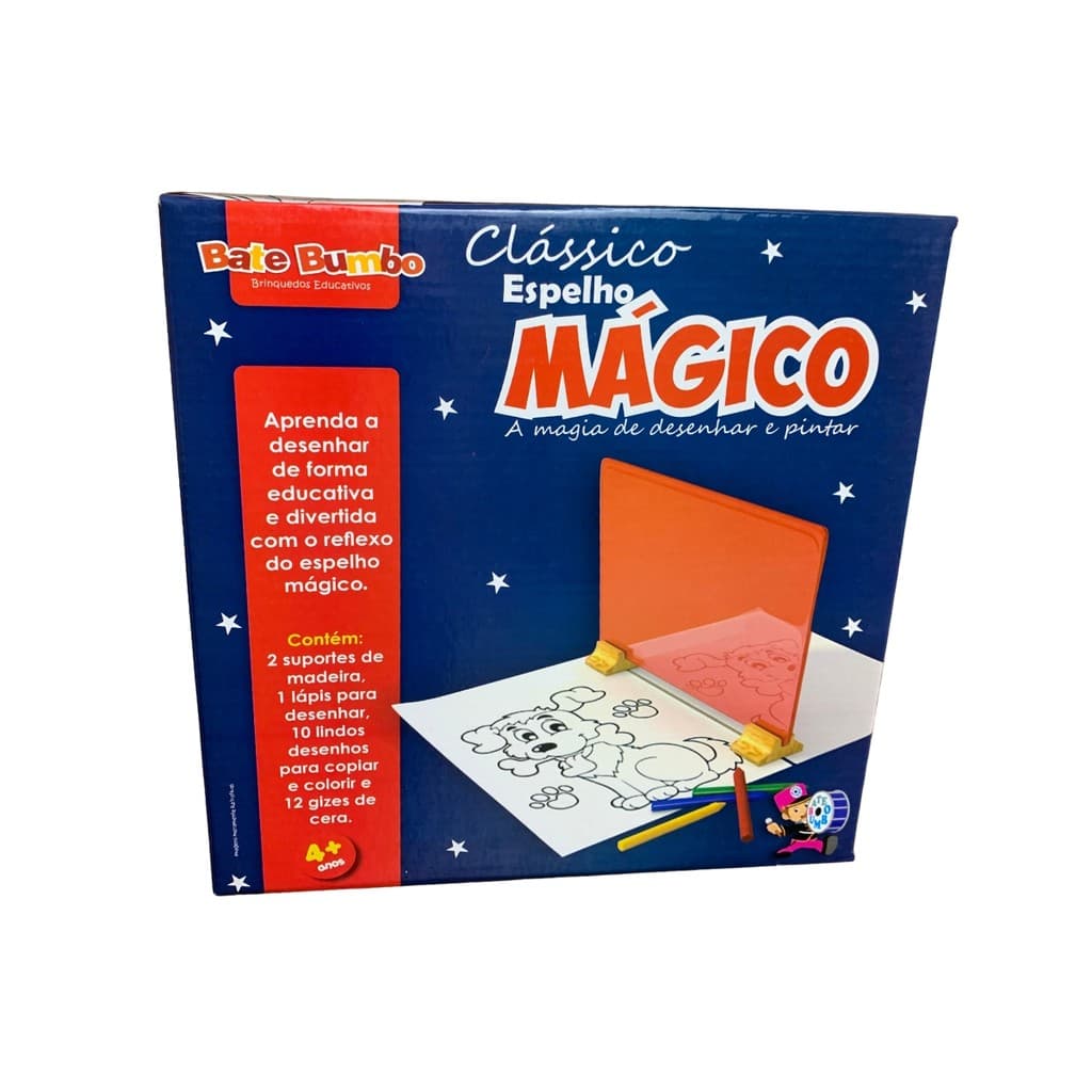 Brinquedo Espelho Mágico Tradicional   - Bate Bumbo - 4 anos