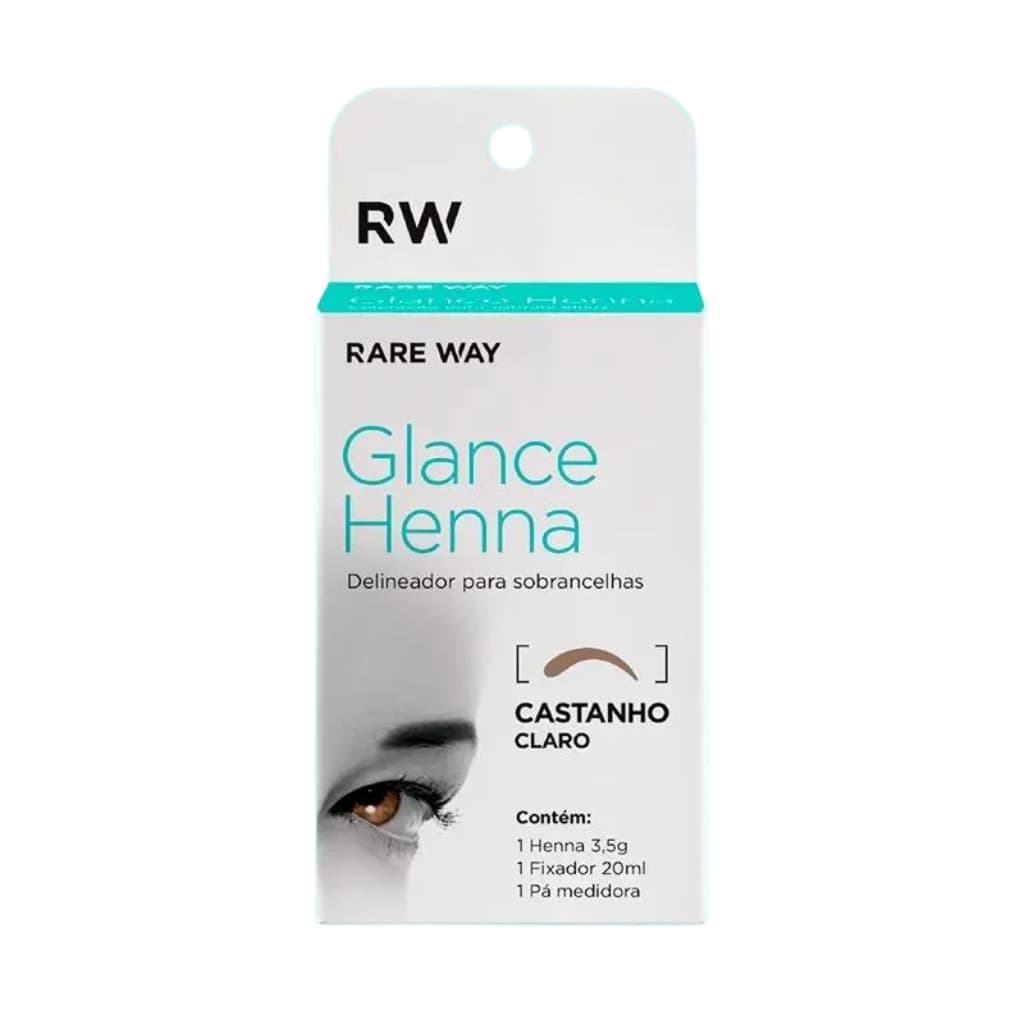 RARE WAY GLANCE HENNA CASTANHO CLARO 3,5G