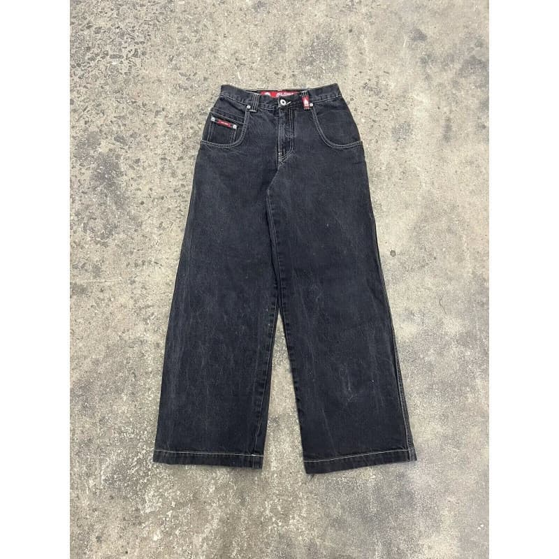 Y2K jeans roupas de rua Harajuku Hip-Hop Retro Punk bordado solto jeans masculino cintura alta larga