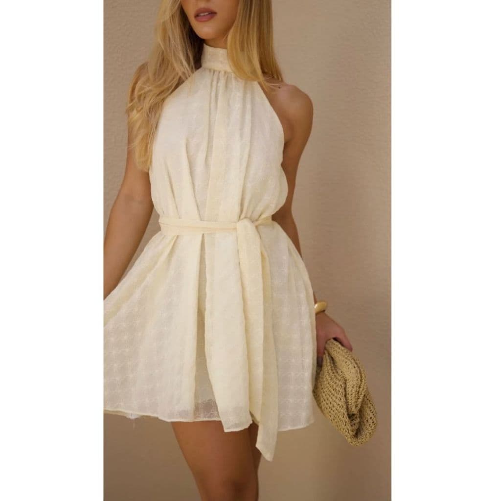 Vestido Feminino Frente Única Forrado Bordado Primavera verão Candy Colors Moda Chic Festa Eventos
