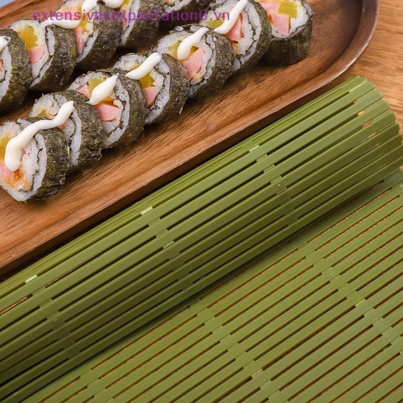 exten 1Pc Cozinha Sushi Roller Mats Lavável Reutilizável Mold Mat DIY Japonês Rolling Maker Roll Pad Hand Tool .