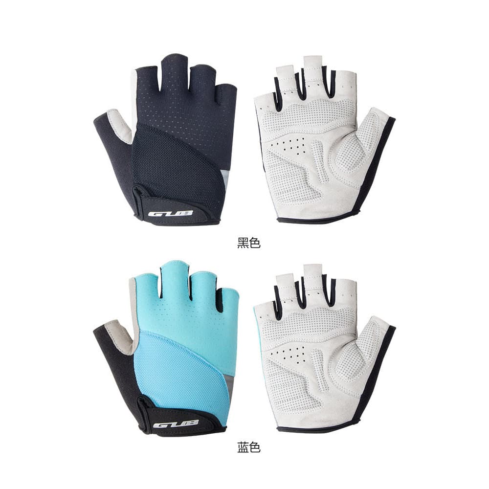 GUB luvas de bicicleta meio dedo equitação bicicleta de estrada Mountain bike verão equipamentos de ciclismo das mulhere