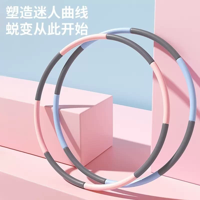 Hula Hoop indolor 8 seções destacável adulto cintura interna exercício de Fitness espuma suave bambolê transporte rápido