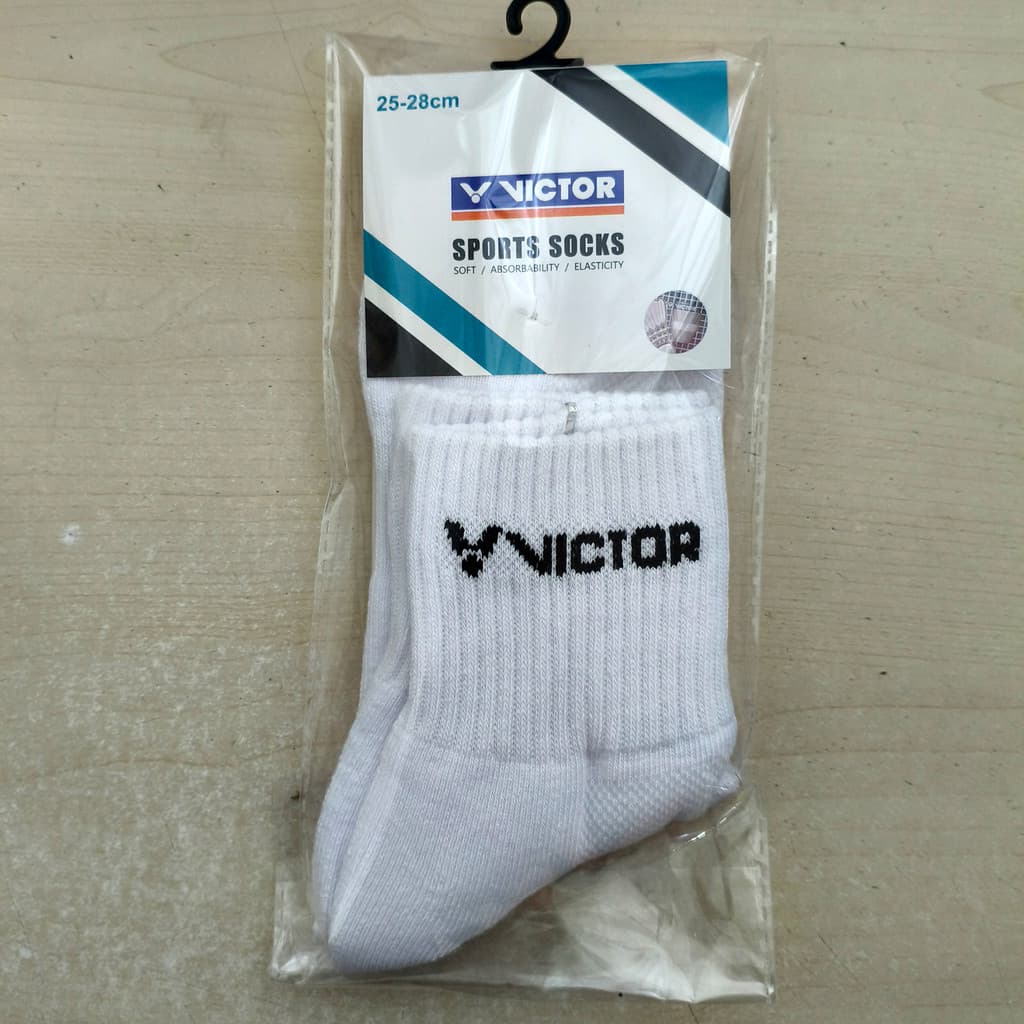 Victor Victor Victor Meias de Badminton Meias de caminhada Meias esportivas masculinas espessadas com fundo de toalha ab