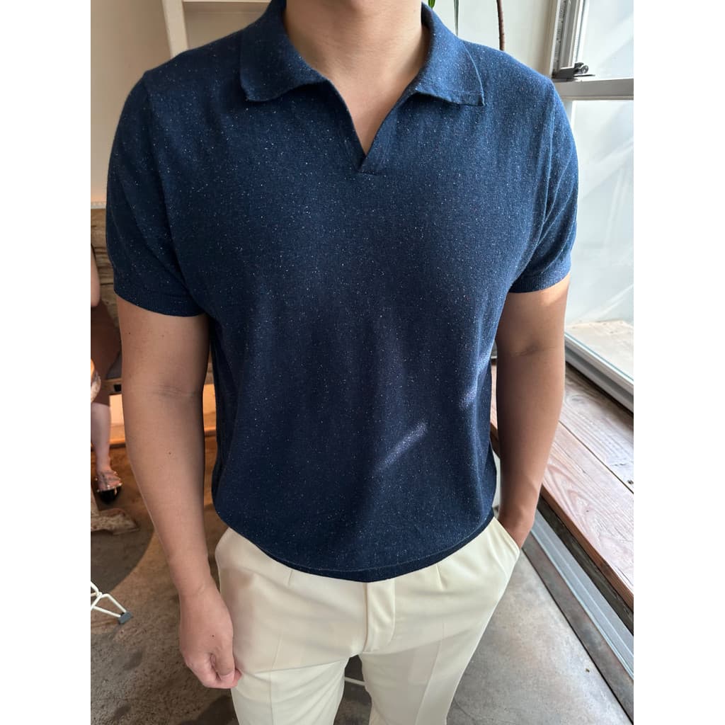 Luxuoso algodão orgânico de seda amoreira misturado polo de manga curta colorido pontilhado flor gaze elegante estilo fi