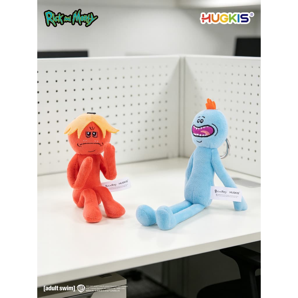HUGKIS Rick e Sr. Morty Mission Must-have Pingente de pelúcia Boneca abstrata em formato de moldura de fio embutido