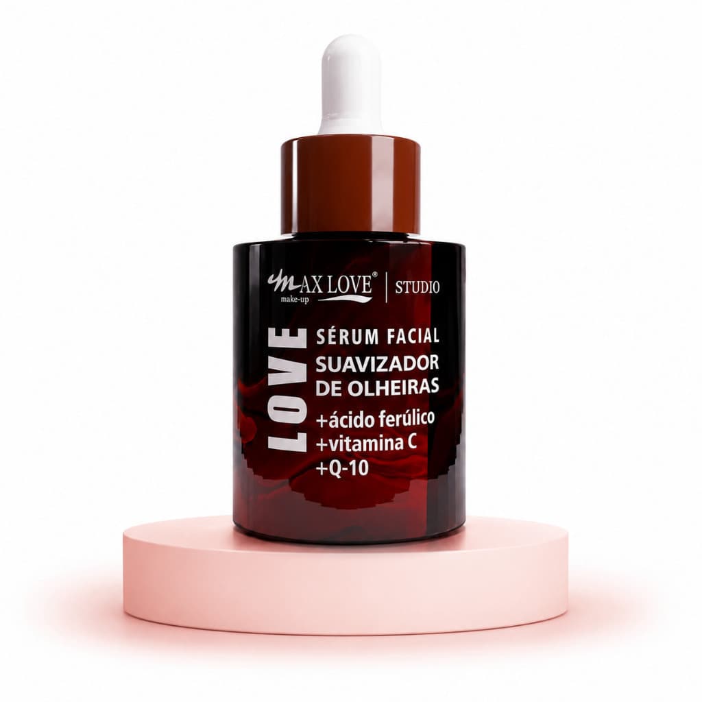 Sérum para Olheiras Max Love Vitamina C + Q10 Suavizador Facial Área dos Olhos