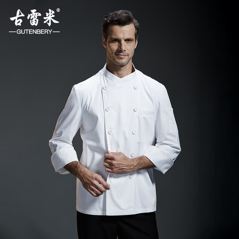 Guremi chef macacão masculino de manga comprida outono inverno restaurante Hotel comida ocidental cozimento cozinha cozi