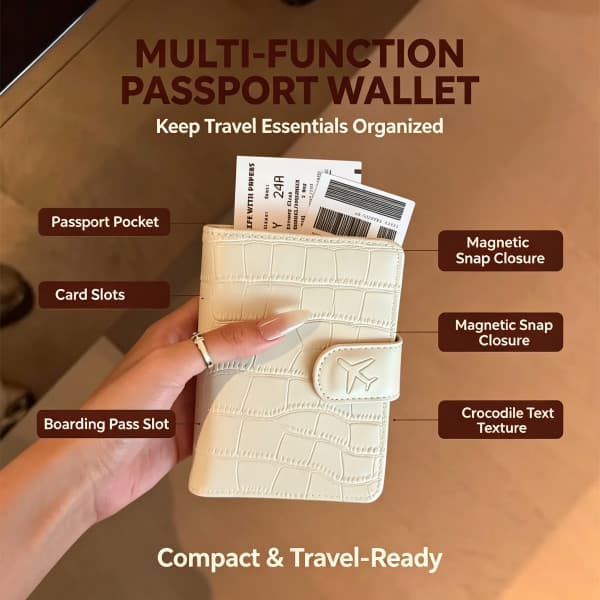 [Jogo de viagem] Novo estilo porta-passaporte porta-cartões documento cartão de embarque bolsa de armazenamento porta-bi