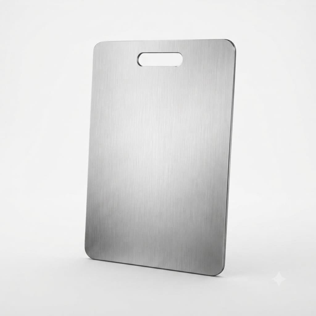 Tábua de Corte em Aço Inox Grande Resistente Multiuso para Carnes Legumes Frutas