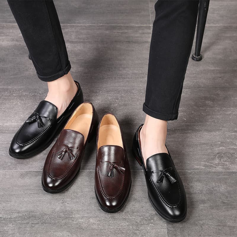Mocassins Masculinos De Couro De Primavera Em Sapatos Para Dirigir Tamanho Grande 48