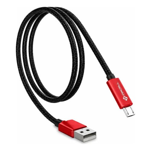 Cabo Micro USB V8 1m Nylon Trançado Reforçado